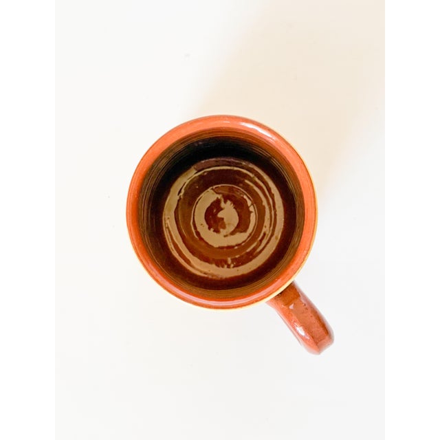 Vintage Troyan Redware Bulgarian Pottery Mug For Sale In Dallas - Image 6 of 6