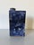 Postmodern 1989 Vintage Blue Glazed Geometric Bottle-Shaped Studio Pottery Vase, Signed For Sale - Image 3 of 12