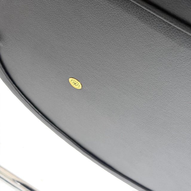 1960s Leather Scissor Chairs Attributed to Ward Bennett for Brickell Associates For Sale - Image 10 of 10