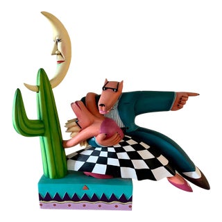 Markus Pierson Coyote Sculpture For Sale