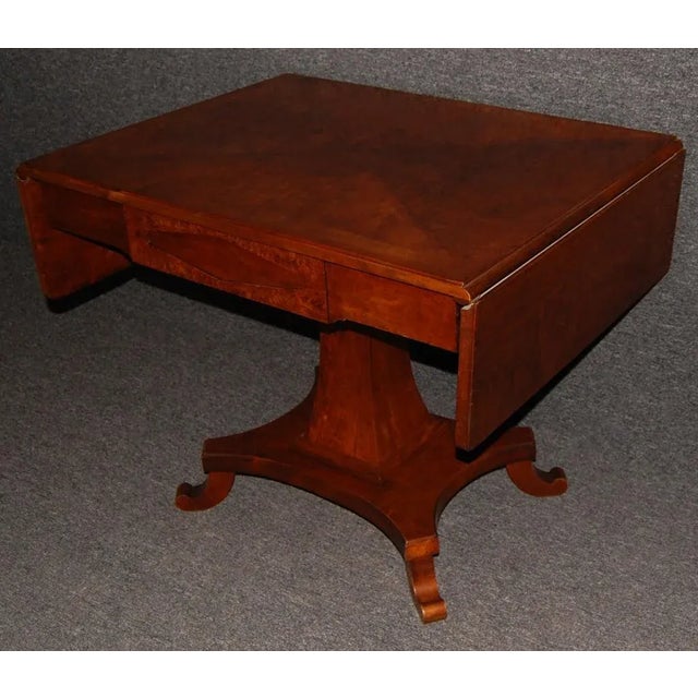 Mid 20th Century Swedish Karl Johan (Biedermeier) Drop-Leaf Center Table For Sale - Image 5 of 11