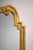 Ethan Allen 1980s Italian Gold Leaf Arched Mirror Stepped Profile Scroll Corners For Sale - Image 4 of 7