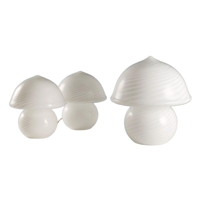 Murano Glass Table Lamps, Set of 3 For Sale