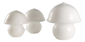 Murano Glass Table Lamps, Set of 3