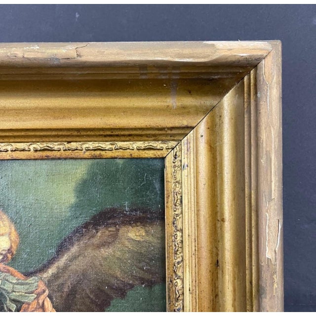 Religious After Guido Reni, "The Archangel Michael Defeating Satan" Oil on Canvas Painting For Sale - Image 3 of 12