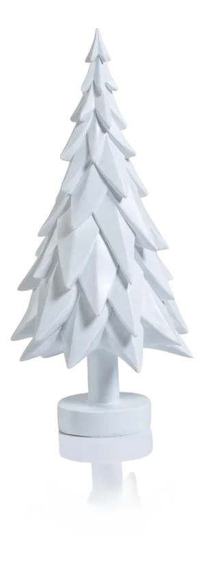 Patrice White Decorative Tabletop Spruce Tree, Small