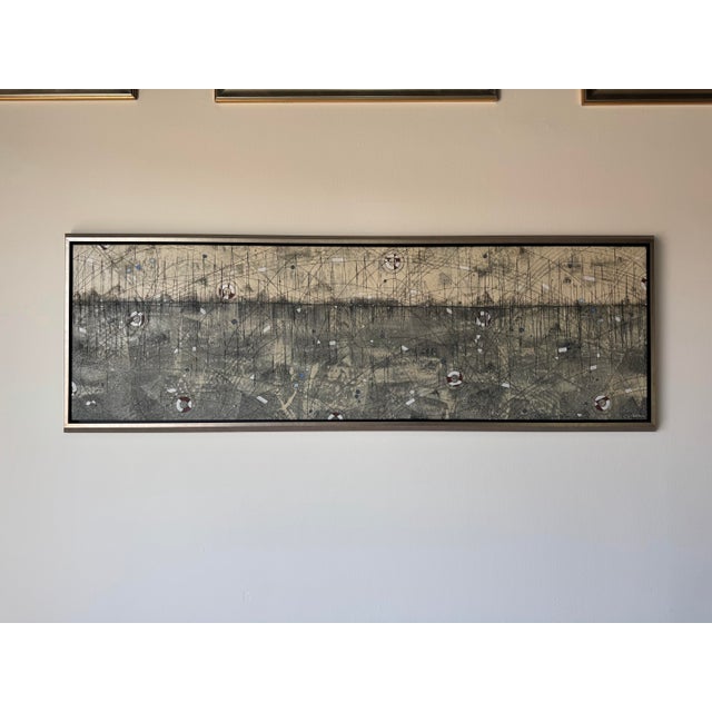 Contemporary Large - Erick Laffer American( b.1982) Expressionist Abstract Acrylic on Canvas Painting – Framed For Sale - Image 3 of 11