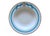 19th Century English Dinnerware Set for Four Place Settings + Serving Platter Turquoise Enamel Porcelain Pellat- 13 Pieces For Sale - Image 9 of 10