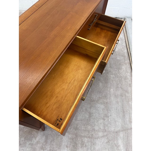 Mid 20th Century Attributed Paul Frankl X-Pull Four Drawer Dresser For Sale - Image 9 of 12