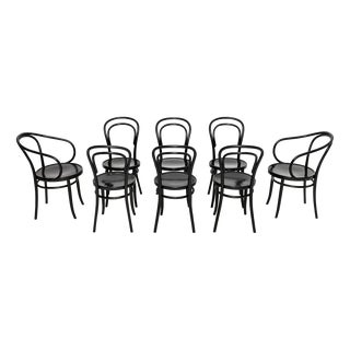 Vintage Bentwood Dining Chairs from ZPM Radomsko, 1960, Set of 8 For Sale