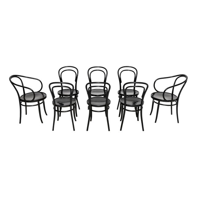 Vintage Bentwood Dining Chairs from ZPM Radomsko, 1960, Set of 8 For Sale