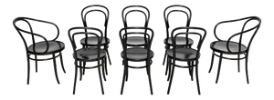 Vintage Bentwood Dining Chairs from ZPM Radomsko, 1960, Set of 8