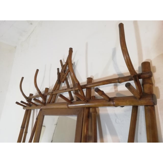Austrian Bamboo Wall Coat Hanger, 1940s For Sale - Image 12 of 13