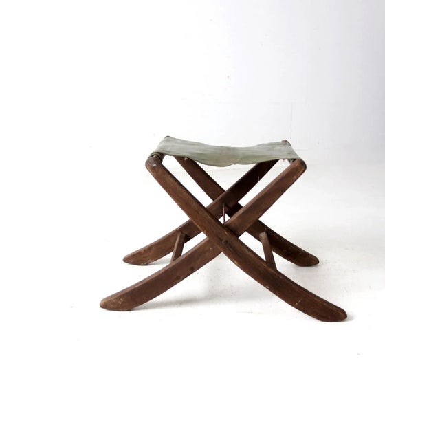 Vintage Camp Stool For Sale - Image 6 of 10