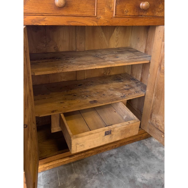 Antique Late 19th Century French Elm Cupboard For Sale - Image 12 of 13