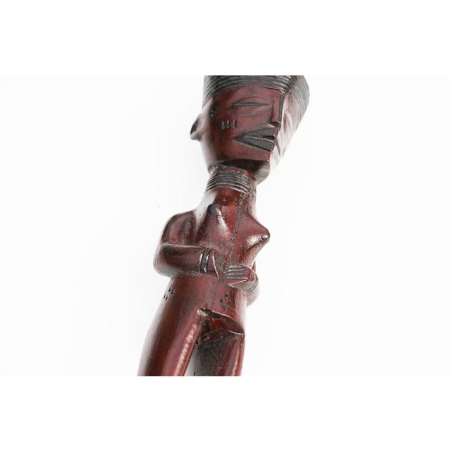 1950s Lwena Anthropomorphic Female Axe, Angola, Mid 20th Century For Sale - Image 5 of 13