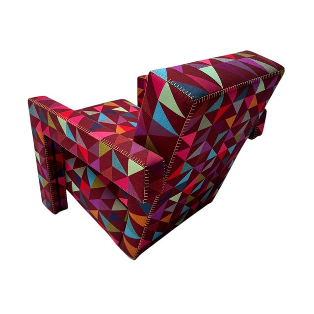 Red Utrecht Lounge Chair by Gerrit Rietveld for Cassina, 2016 For Sale - Image 8 of 15