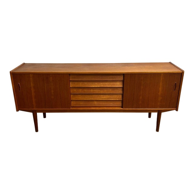 Nils Jonsson for Troeds Sweden - Teak Mid Century Modern Low Sideboard “Trio” 1960s For Sale