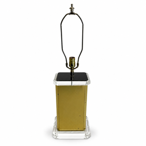 Brass and Lucite Table Lamp