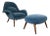 Set of Swoon Lounge Chair and Ottoman by Space Copenhagen for Fredericia, 2021 For Sale