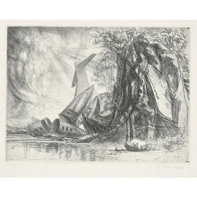 Redemption - Original Etching by R. Tommasi Ferroni - 1970s 1970s For Sale