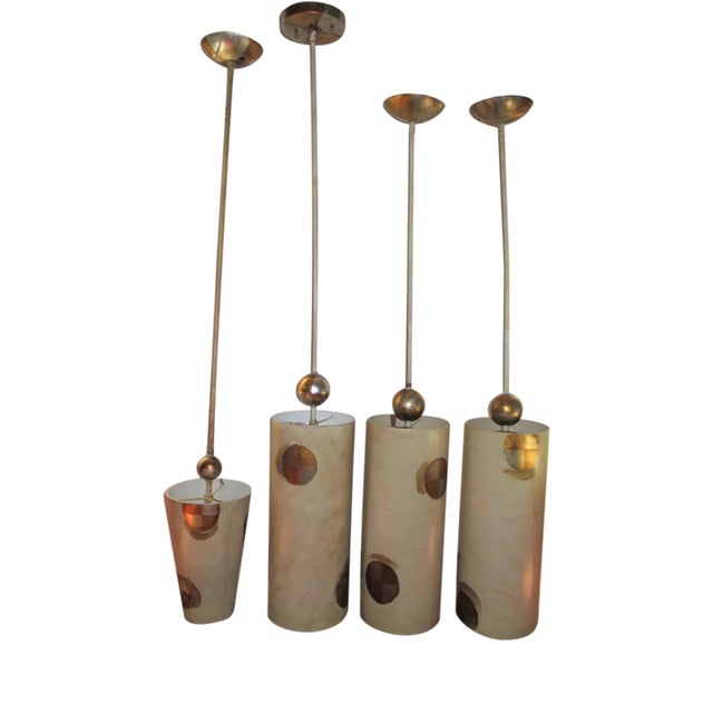 Flambeau Westend Compass Pendant Lamps by Paul Gruer - Set of 4 For Sale