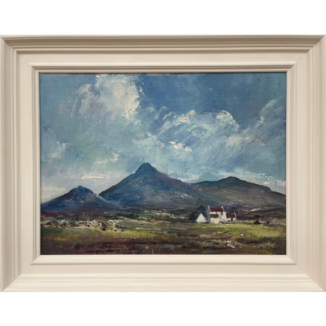Denis Thornton, Original Post-War Oil Painting of Stormy Day in Kerry Ireland by Irish Artist, 1980 Circa For Sale - Image 12 of 12