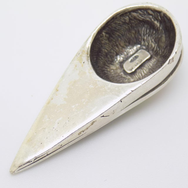 Metal Vintage Italian Handmade Genuine Silver .800 Renaissance Italian Hat Figurine Miniature For Sale - Image 7 of 10