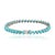9.32ct Pear Cut Natural Turquoise Tennis Bracelet in 14k White Gold, 7 Inches For Sale - Image 9 of 16