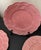 1980s Vintage 1980s Bordallo Pinheiro “Ingrid Pink” Floral Embossed Plates- Set of 4 For Sale - Image 5 of 11