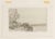 Etching and drypoint realized in 1890. The print depicts a serene riverside scene in Moret-sur-Loing, featuring a small...