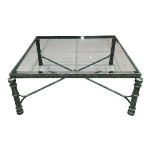 Mid-Century Modern Modern Coffee Table in Patinated Bronze Finish After Giacometti