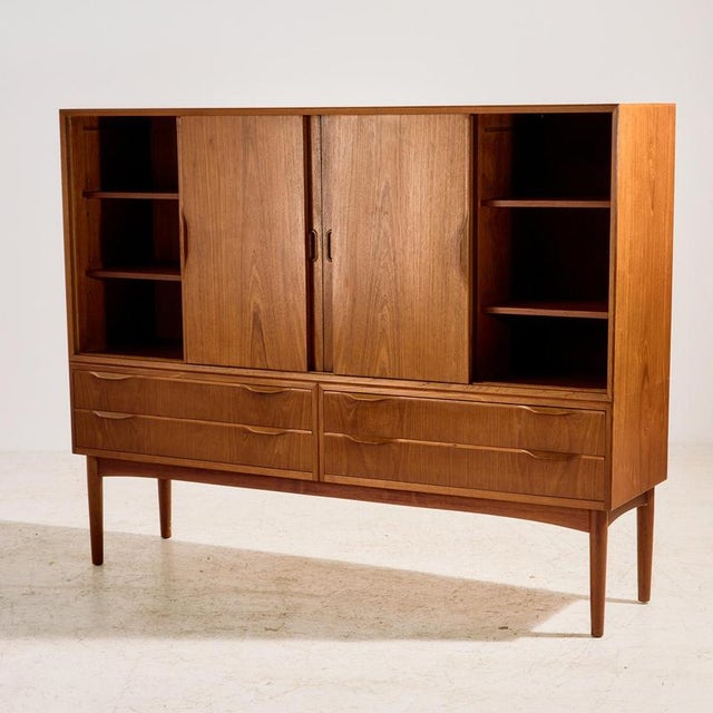 Vintage Teak Highboard, 1960s For Sale - Image 4 of 18