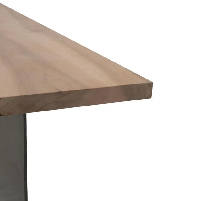 Wood Zoom Console Table in Brown and Wood by Mobimex TIX For Sale - Image 7 of 11