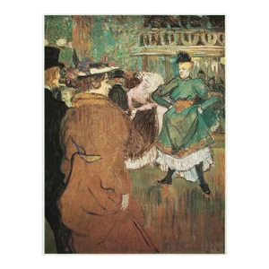 1977 After Henri Toulouse-Lautrec "Quadrille at the Moulin Rouge", Large Full-Color Print