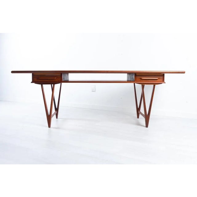 Vintage Danish Teak Coffee Table by E.W. Bach, 1960s For Sale - Image 4 of 18