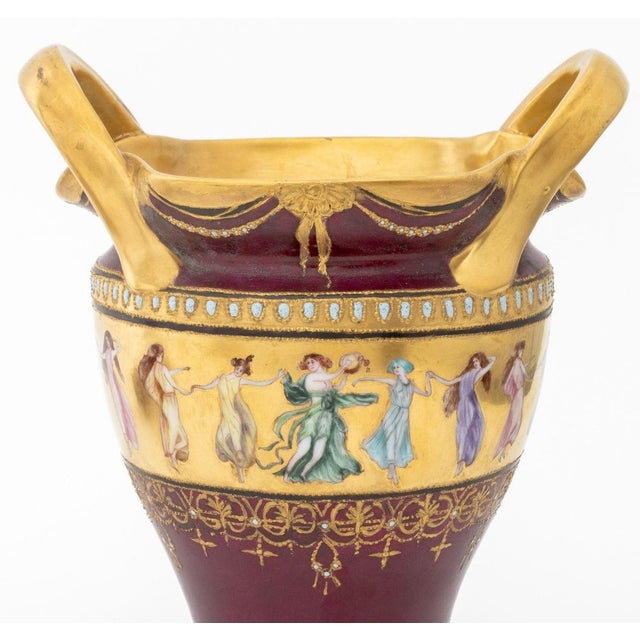 Royal Vienna Porcelain Vases, 2 For Sale - Image 9 of 10