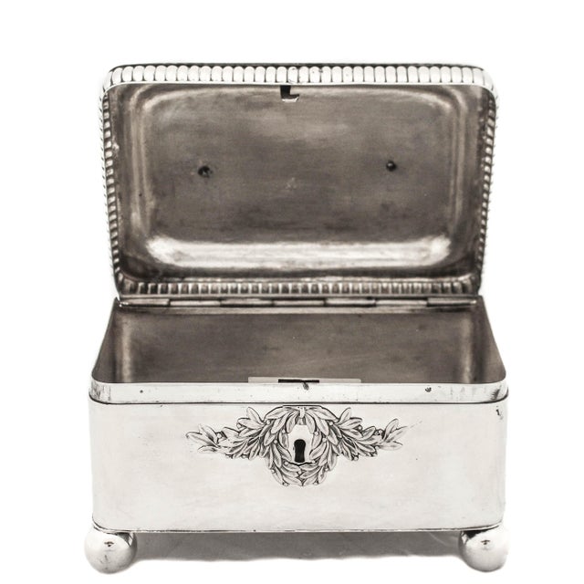 Metal 1910s Sterling Silver Box For Sale - Image 7 of 8