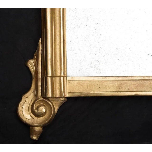 19th Century Neapolitan Mirror in Golden and Carved Wood from Luigi Filippo For Sale - Image 3 of 4