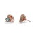 Bochic “Capri” Multi Color Gems Earrings Set In 18K Gold & Silver Natural Fancy Color Sapphire - 1.00 Carats Natural Blue...