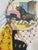 1940s 1940s Spanish Embroidered Flamenco Dancer Postcard in Gold Frame For Sale - Image 5 of 5