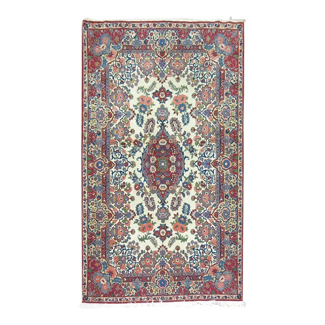 Vintage Kashan Rug Part Of Our Family Collection - 4'5" x 7'2" For Sale