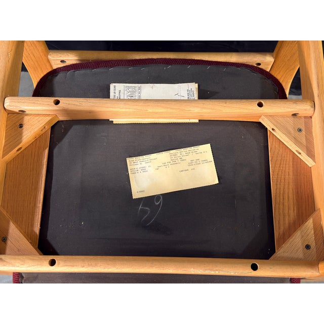 Milo Baughman for Thayer Coggin Bentwood Oak Lounge Chairs, 1980s - A Pair For Sale - Image 13 of 14