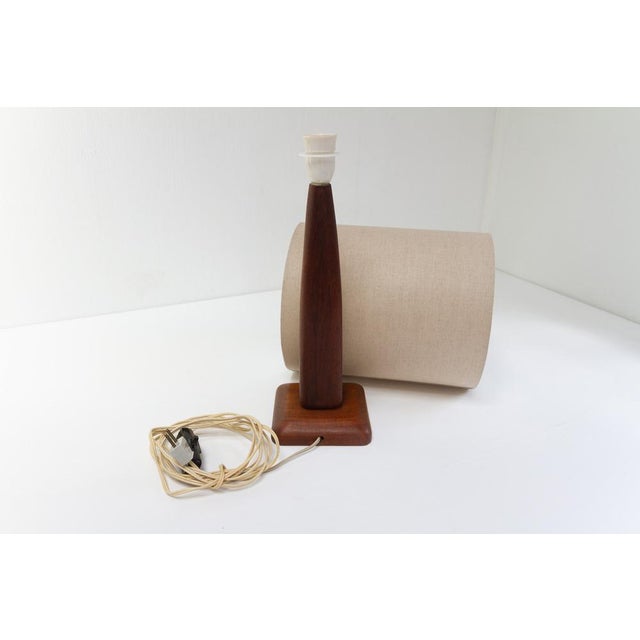 Vintage Danish Teak Table Lamp, 1960s For Sale - Image 11 of 18