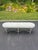 Long Faux Bamboo Tufted Velvet Upholstered Bench . Perfect for at the foot of a king bed or for a long hallway. Heavy,...