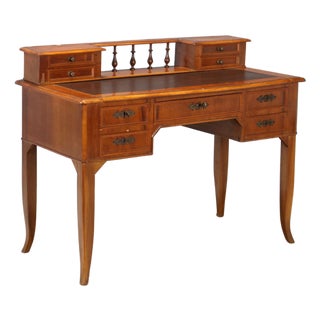 Umbertina Walnut Desk, Italy, Late 19th Century For Sale