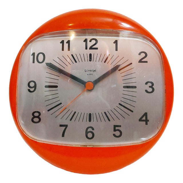 Vintage Gorenje Wall Clock, 1970s For Sale