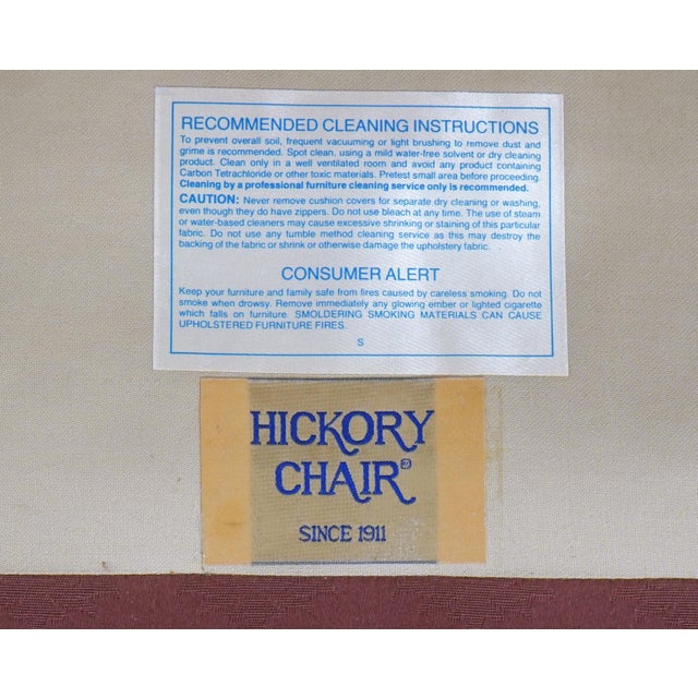 Pair Hickory Chair Co Queen Anne Wing Chairs For Sale - Image 17 of 18