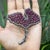 Art Deco Style Tutti Frutti Ruby & Diamond Ginkgo Leaf Brooch Pendant in Sterling Silver For Sale - Image 9 of 15