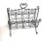 Black Iron French Victorian Magazine Firewood Rack For Sale - Image 4 of 11
